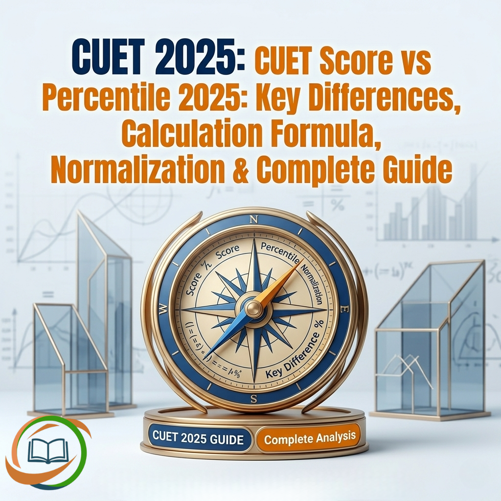 CUET Score vs Percentile 2025: Key Differences, Calculation Formula, Normalization & Complete Guide