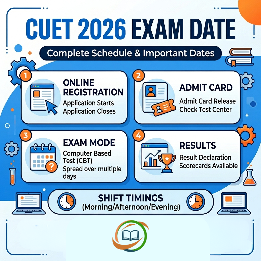 CUET 2026 Exam Date: Complete Schedule, Datesheet, Shift Timings & All Important Dates
