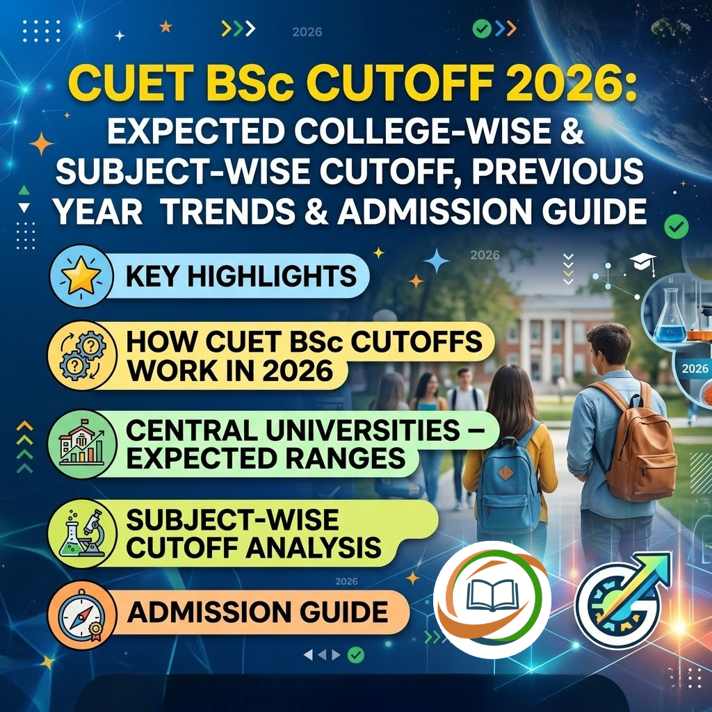 CUET BSc Cutoff 2026: Expected College-Wise & Subject-Wise Cutoff, Previous Year Trends & Admission Guide