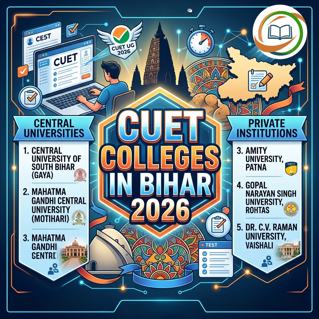 CUET Colleges in Bihar 2026: Complete List of Central, State & Private Universities Accepting CUET Scores