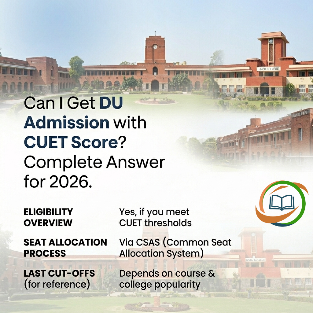 Can I Get DU Admission with CUET Score? Complete Answer for 2026