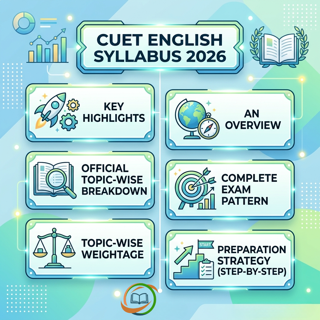 CUET English Syllabus 2026: Complete Topic-Wise Breakdown, Exam Pattern, Weightage & Preparation Guide