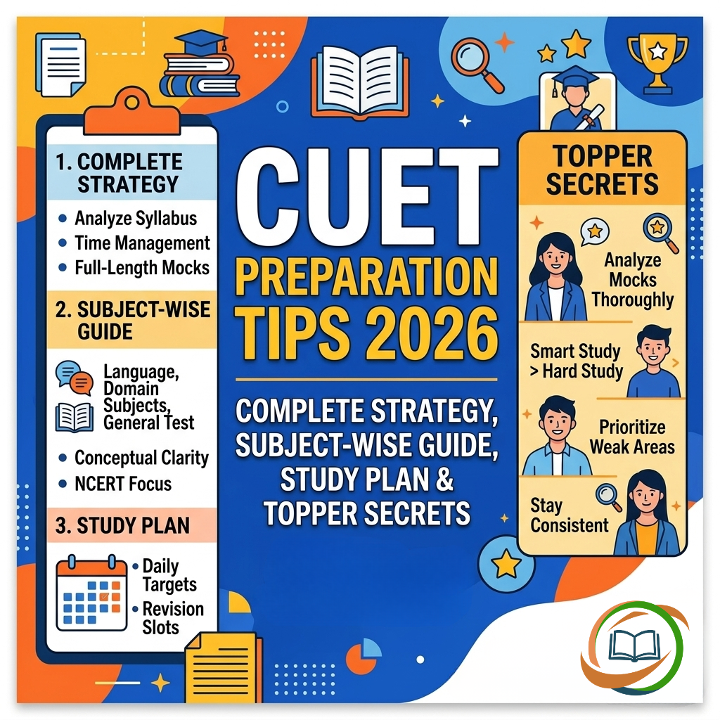 CUET Preparation Tips 2026: Complete Strategy, Subject-Wise Guide, Study Plan & Topper Secrets