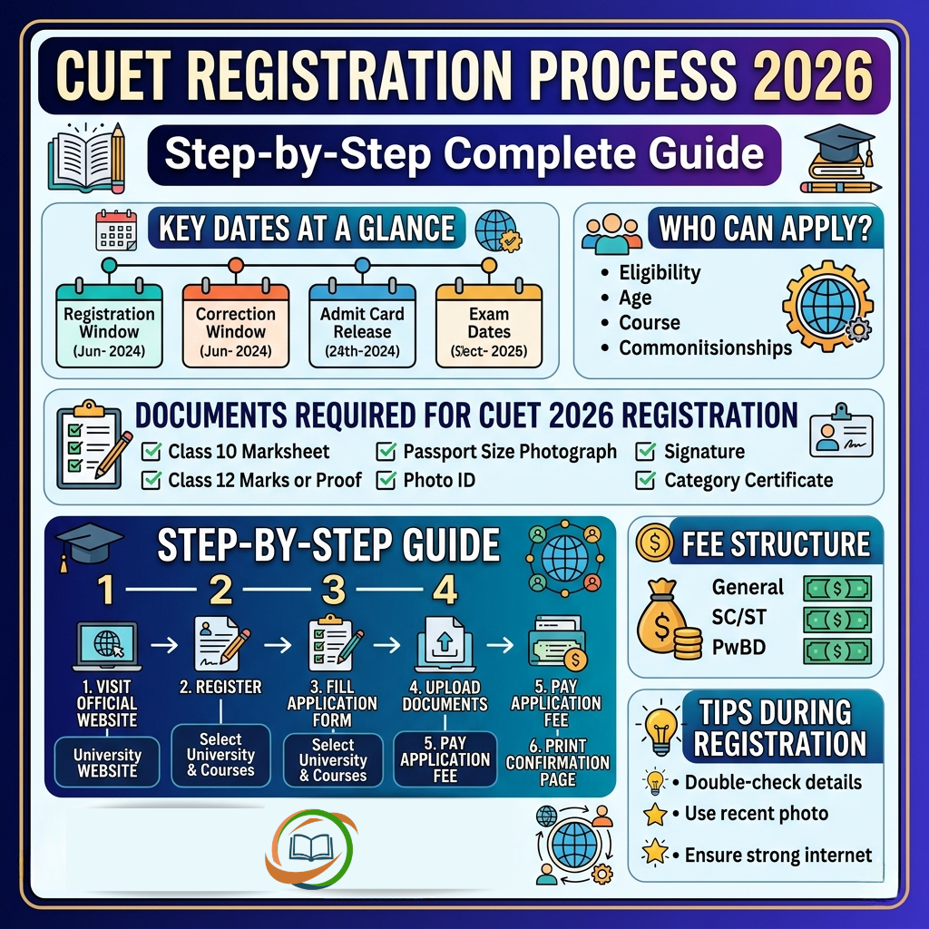 CUET Registration Process 2026: Step-by-Step Complete Guide