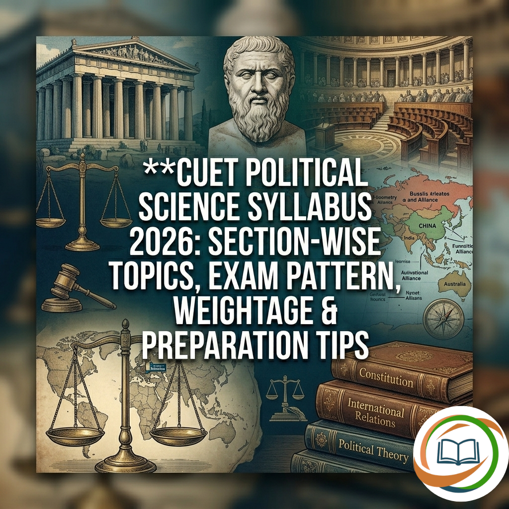CUET Political Science Syllabus 2026: Section-Wise Topics, Exam Pattern, Weightage & Preparation Tips