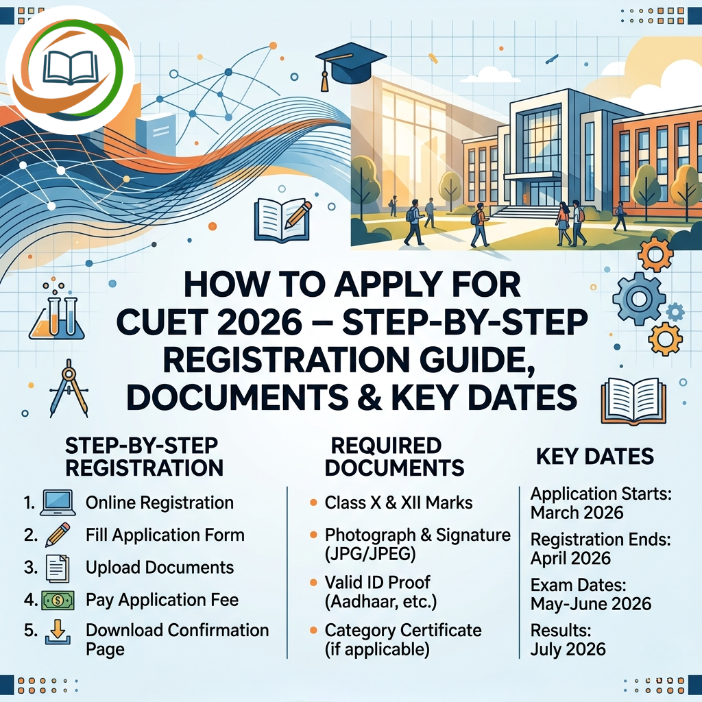 How to Apply for CUET 2026 – Step-by-Step Registration Guide, Documents & Key Dates