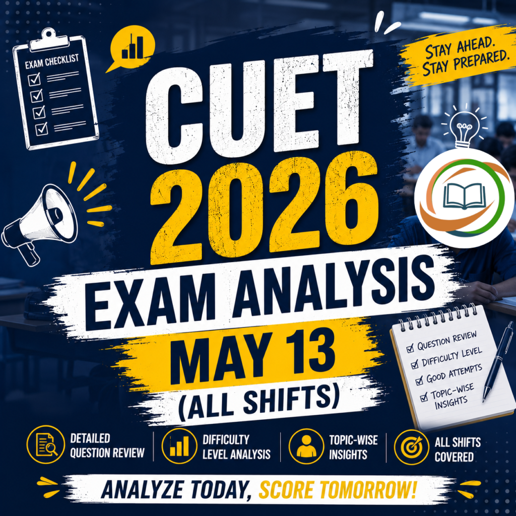 CUET 2026 Exam Analysis: May 13 (All Shifts)