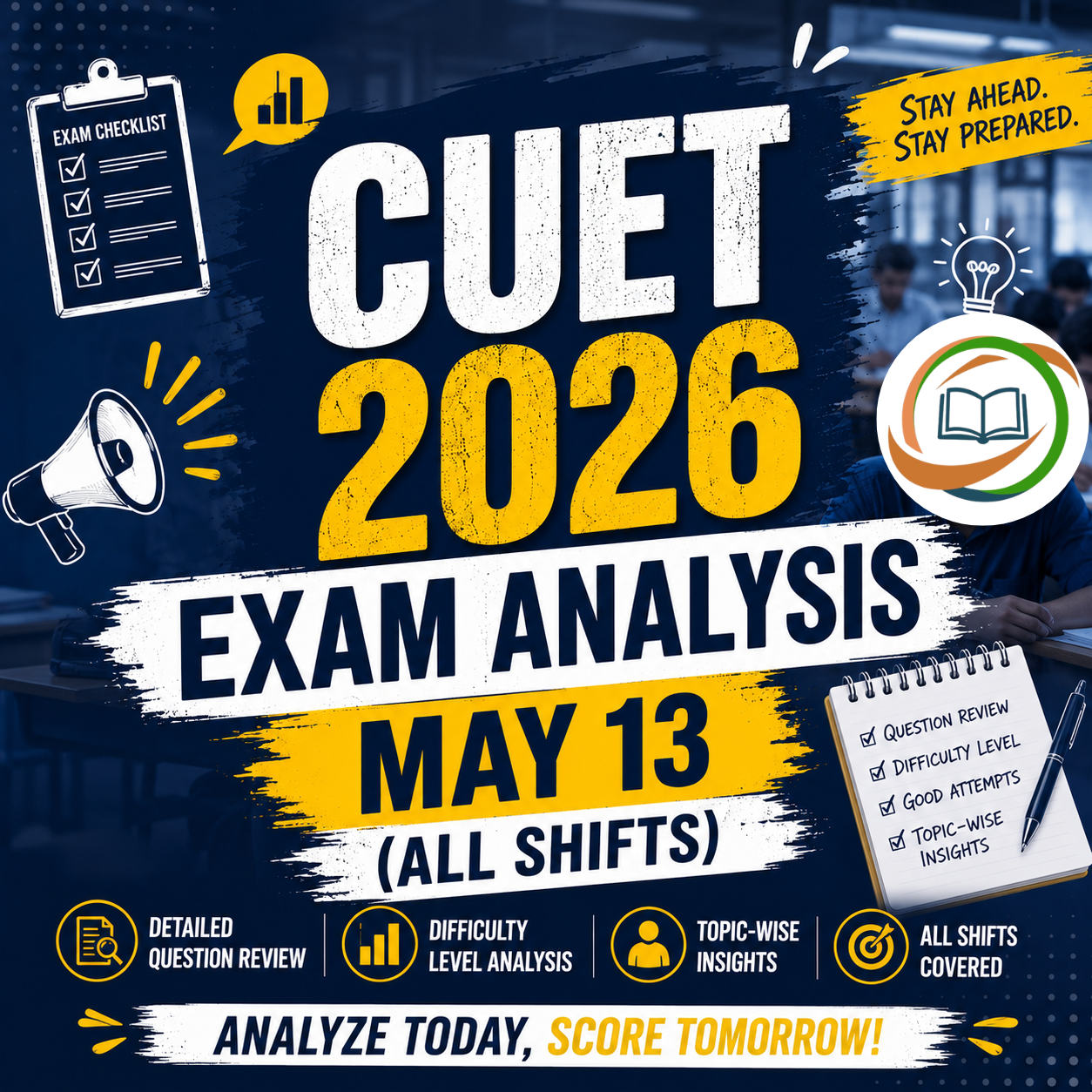 CUET 2026 Exam Analysis: May 13 (All Shifts)