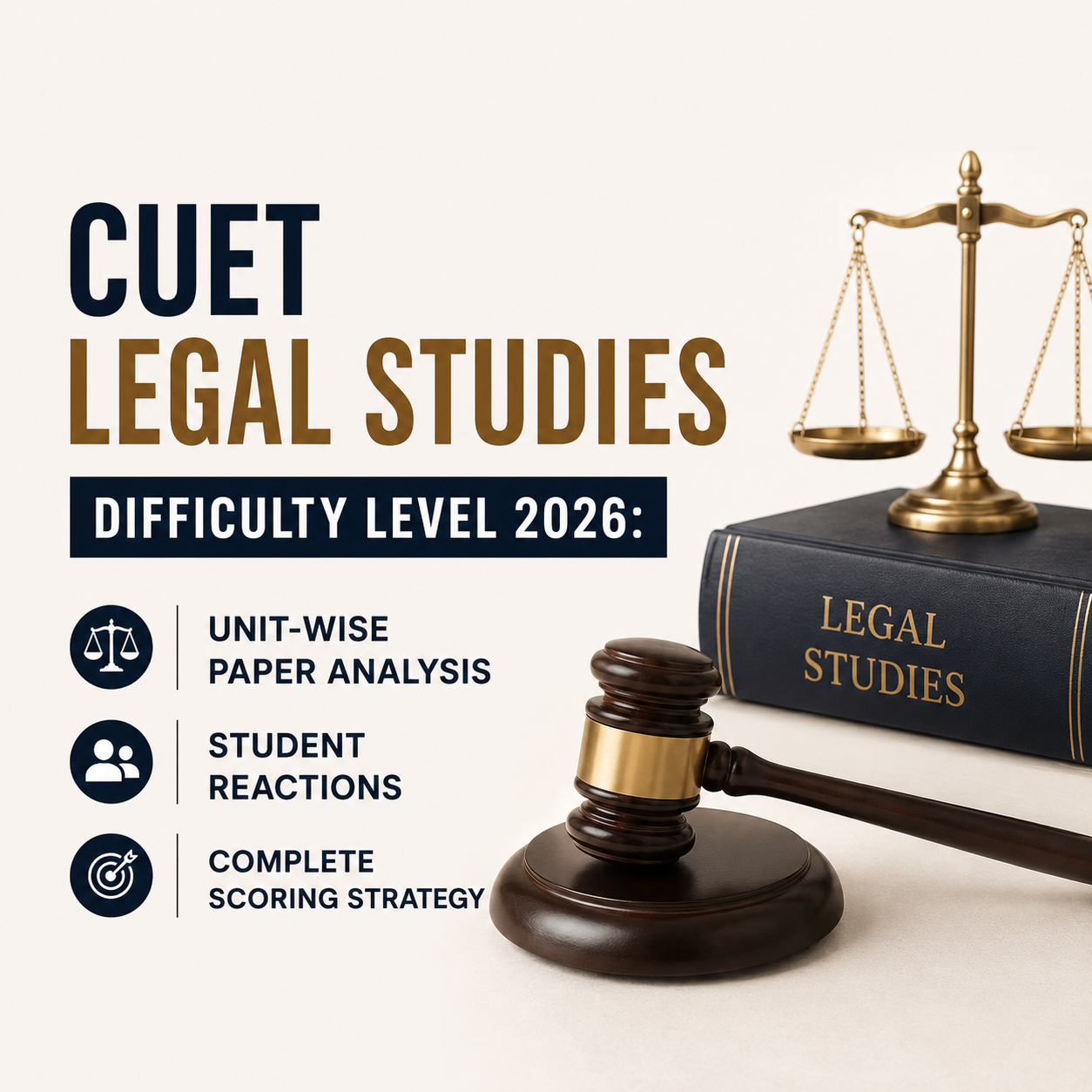CUET Legal Studies Difficulty Level 2026: Unit-Wise Paper Analysis, Student Reactions & Complete Scoring Strategy