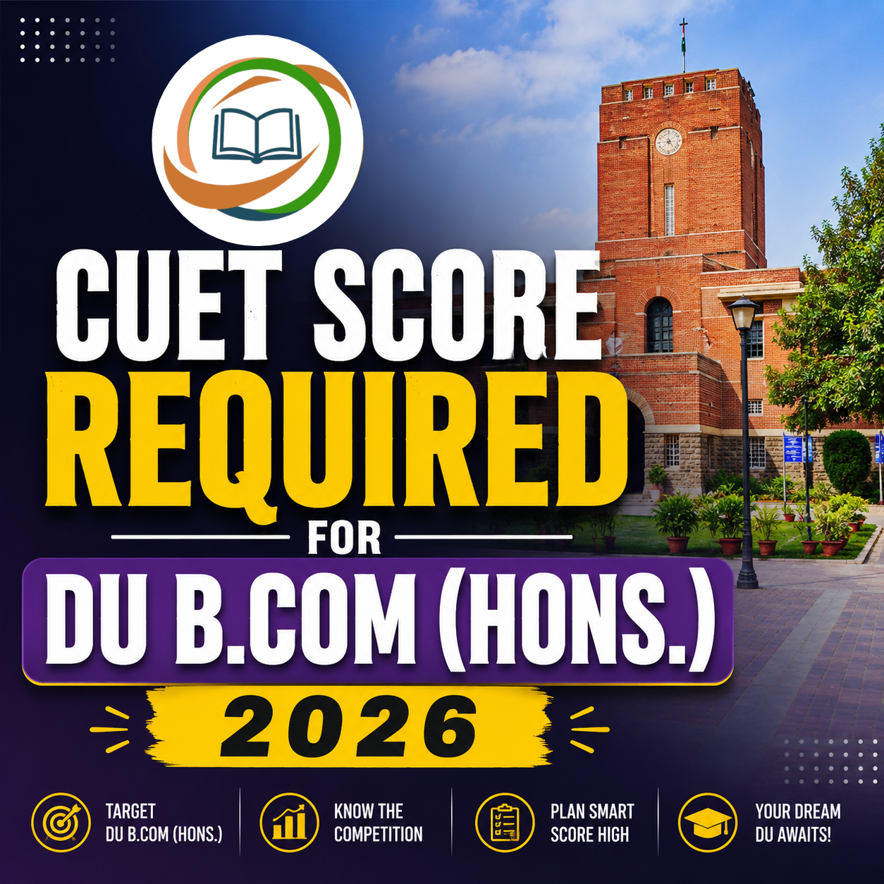 CUET Score Required for DU B.Com (Hons.) 2026