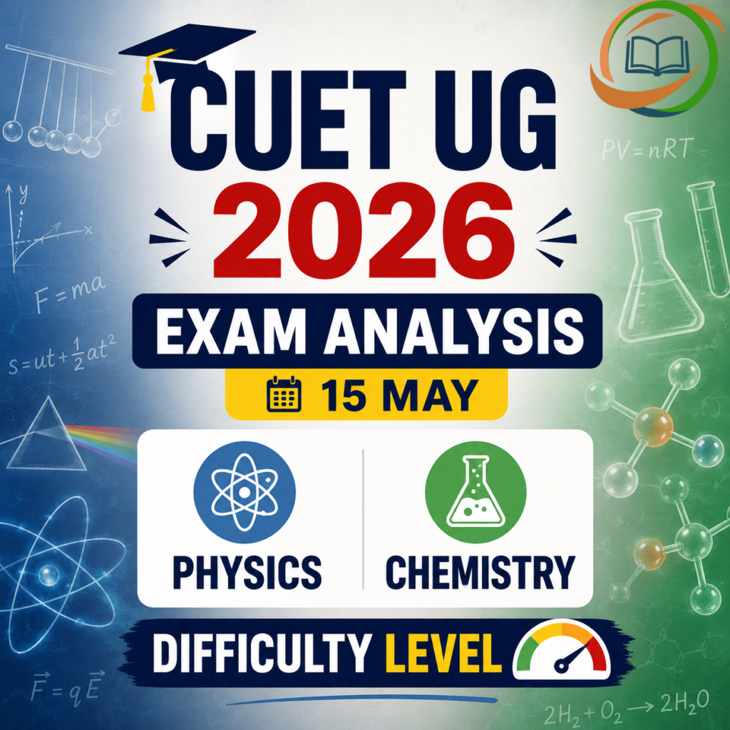 CUET UG 2026 Exam Analysis (15 May): Physics & Chemistry Difficulty Level