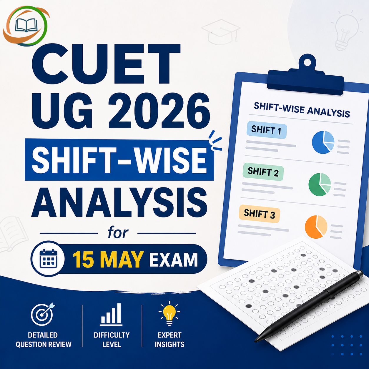 CUET UG 2026 Shift-Wise Analysis for 15 May Exam