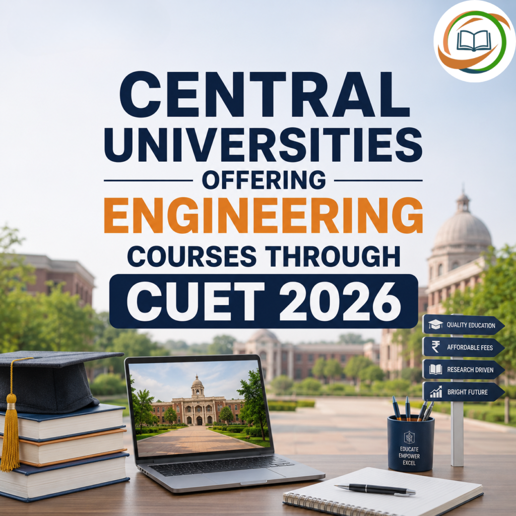 Central Universities Offering Engineering Courses Through CUET 2026: Complete List, Branches, Fees & Admission Guide