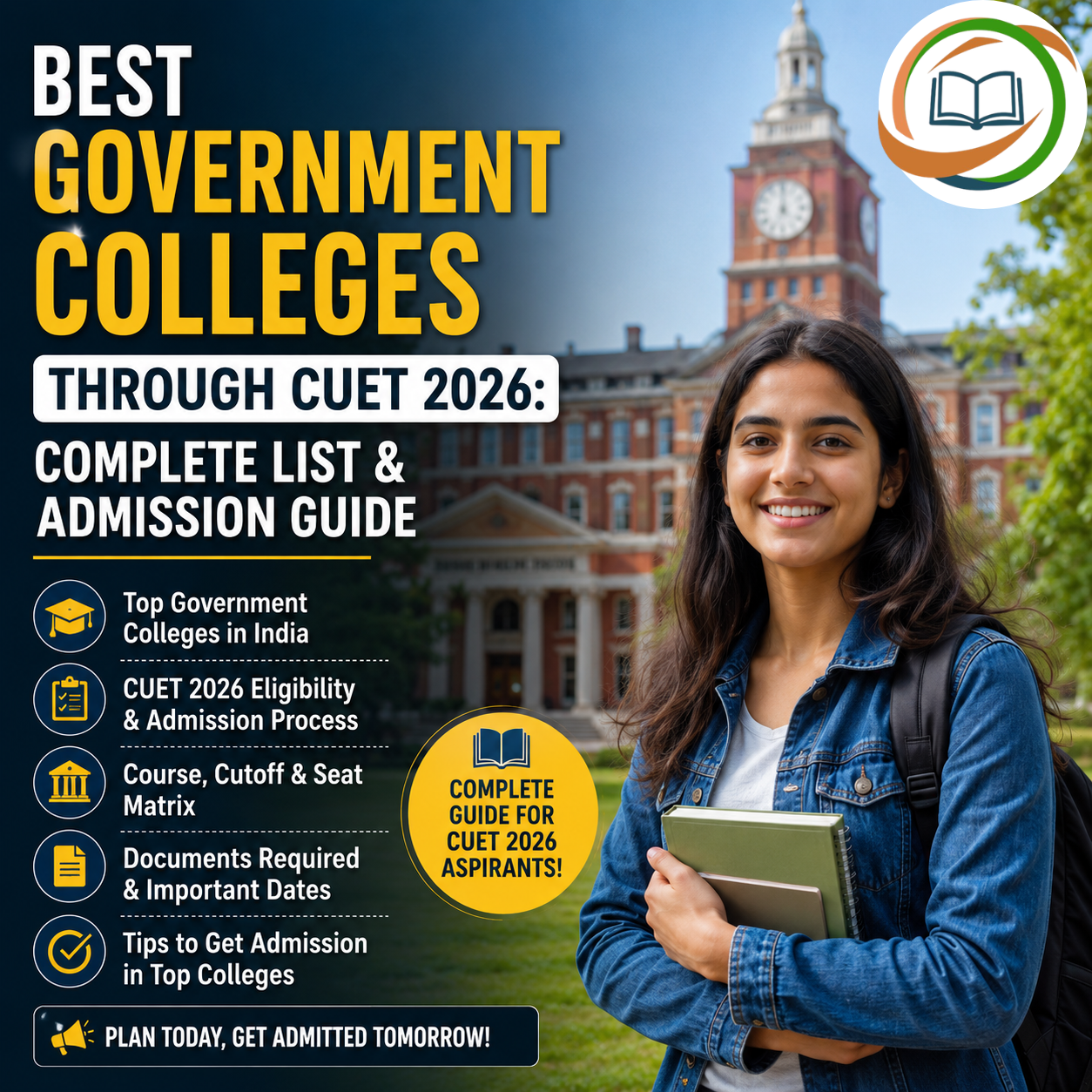 Best Government Colleges Through CUET 2026 Complete List & Admission Guide