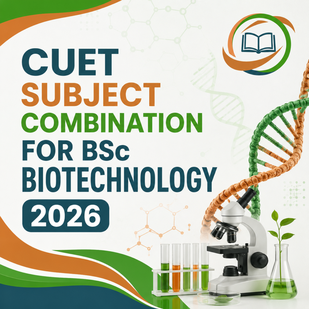 CUET Subject Combination for BSc Biotechnology 2026