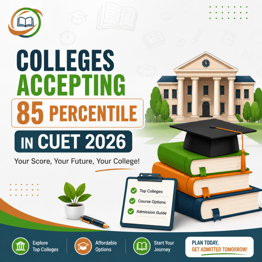 Colleges Accepting 85 Percentile in CUET 2026: Comprehensive List & Selection Strategy