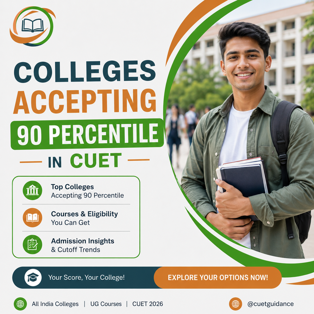 Colleges Accepting 90 Percentile in CUET