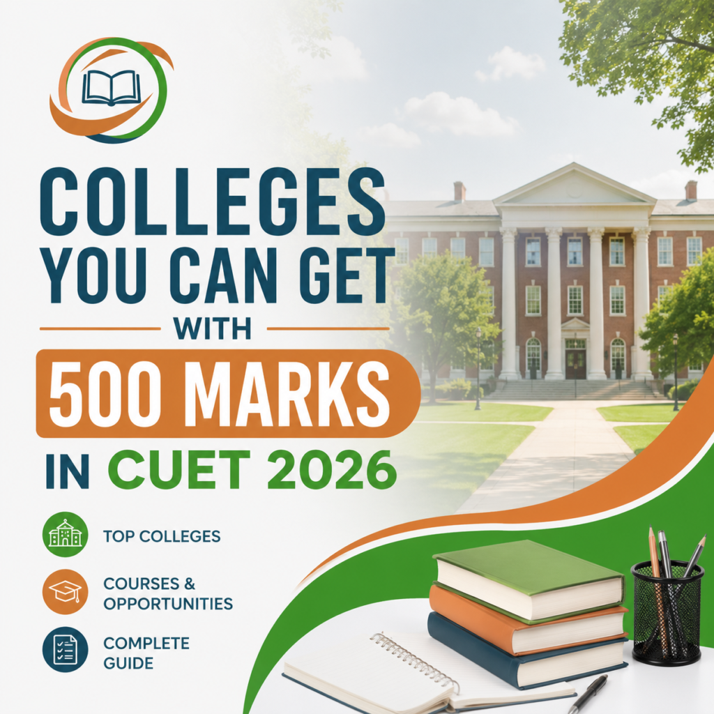 Colleges You Can Get with 500 Marks in CUET 2026: Target List & Course Cutoffs