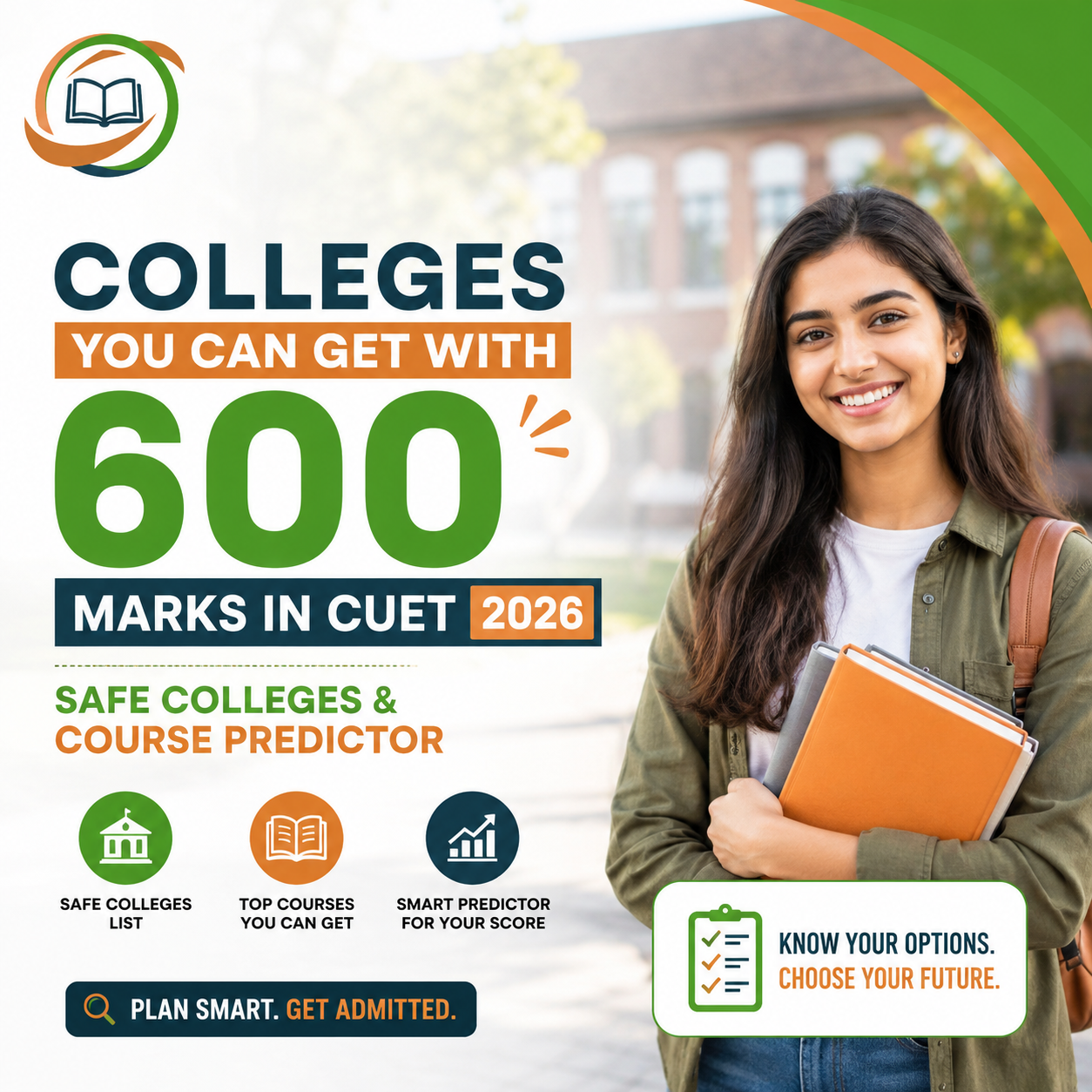 Colleges You Can Get with 600 Marks in CUET 2026: Safe Colleges & Course Predictor