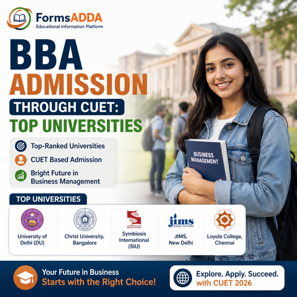 BBA Admission Through CUET: Top Universities
