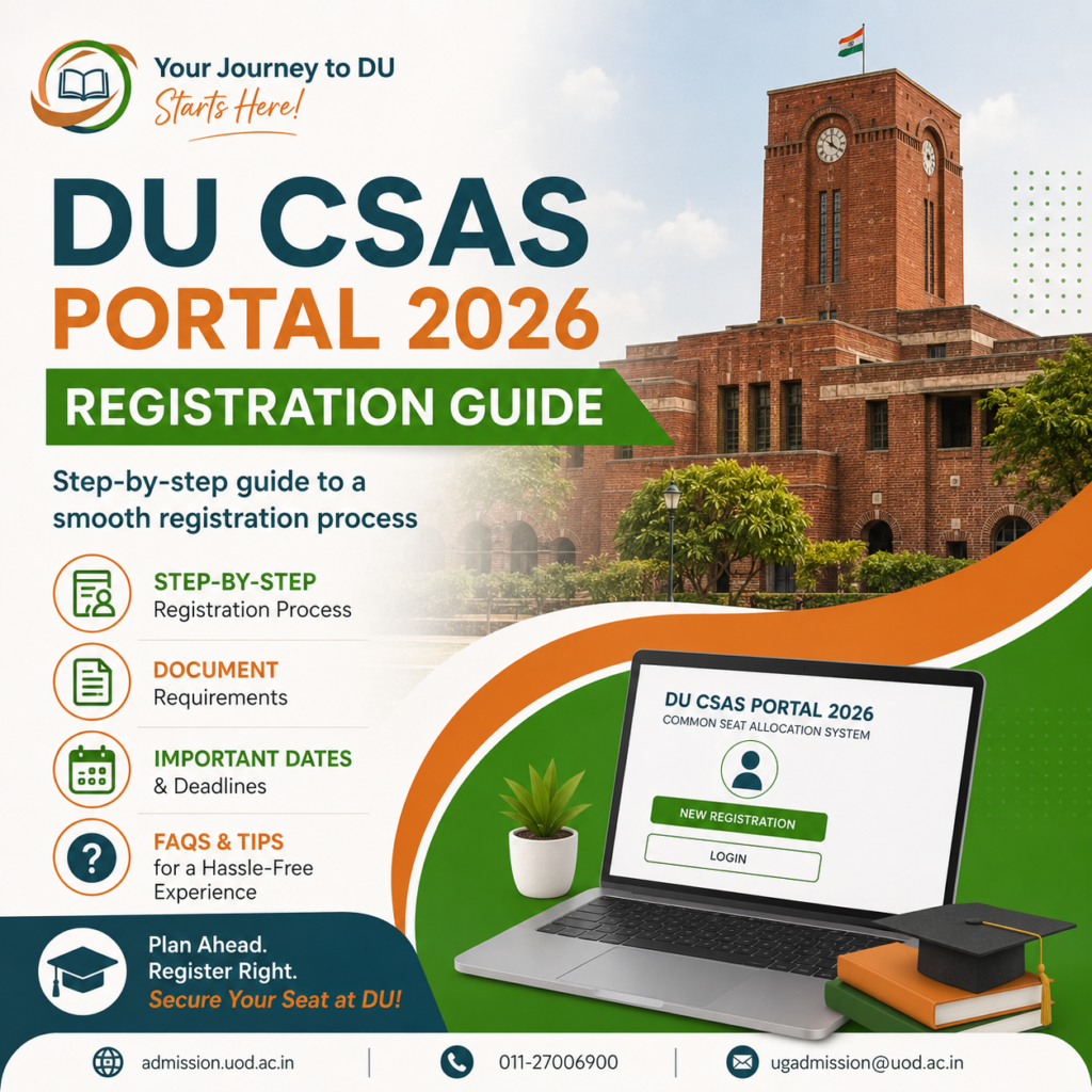 DU CSAS Portal 2026 Registration Guide: Step-by-Step Application Process