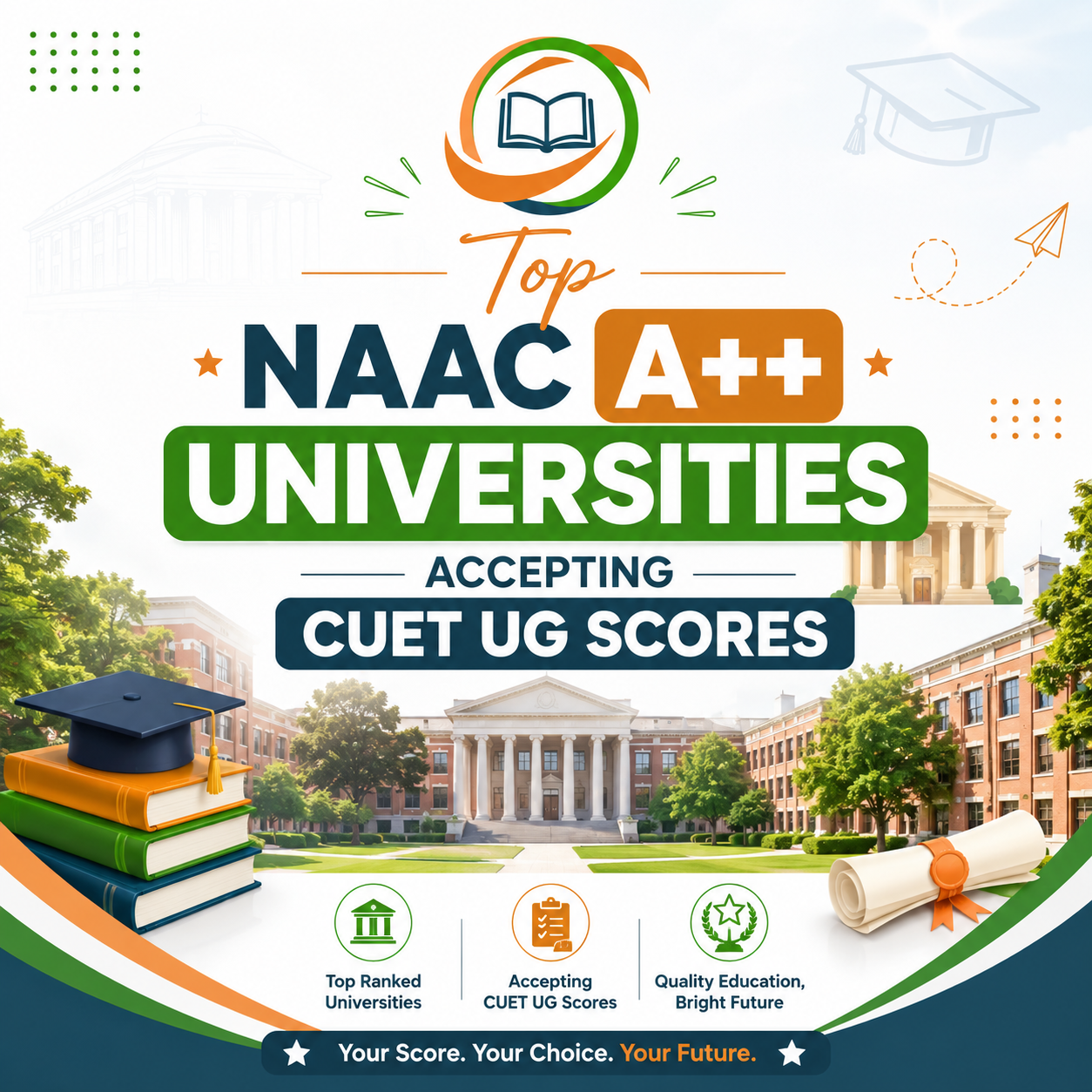 Top NAAC A++ Universities Accepting CUET UG Scores